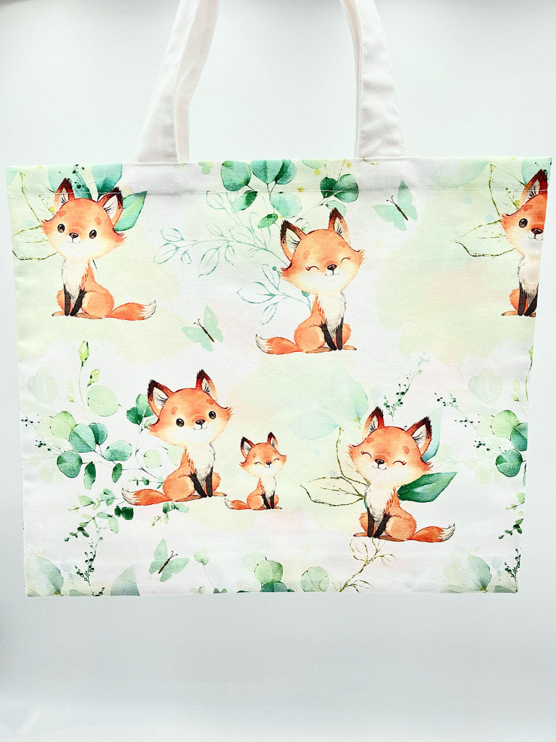 Petit Tote Bag / Tote Bag Enfant Renards Mignons