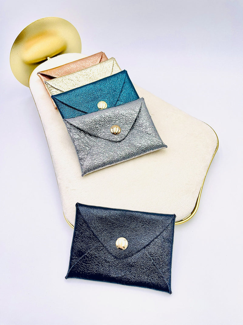 Pochette en Véritable Cuir Irisé